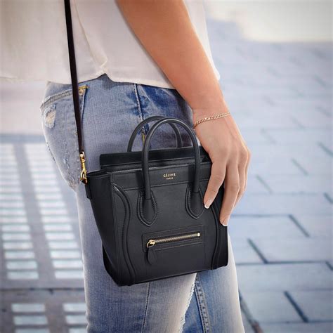 celine nano mini boston tote|Celine nano luggage bag.